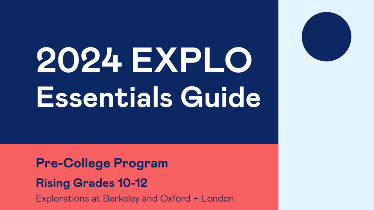 Explo information guide for students 