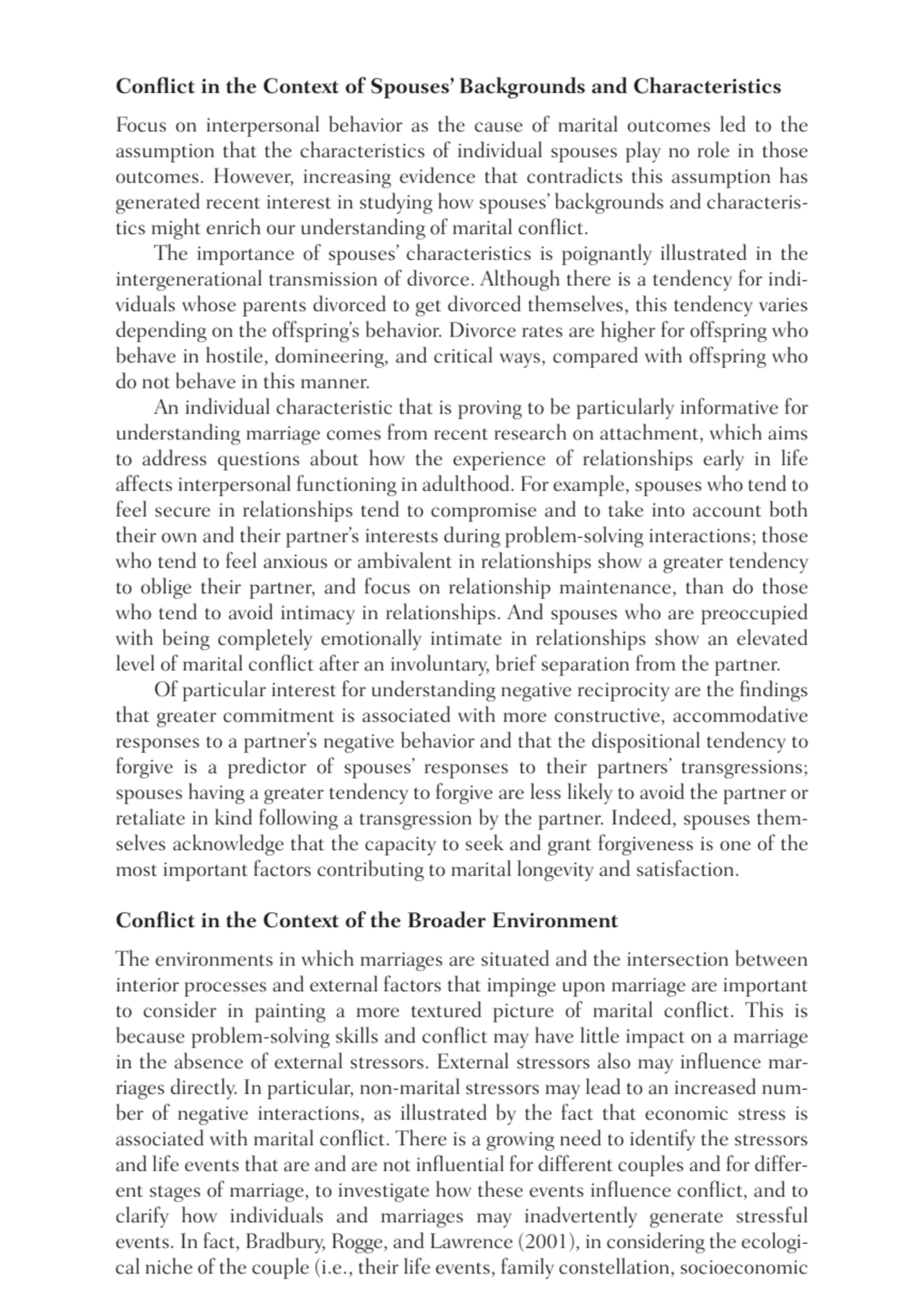 Conflict in the Context of Spouses’ Backgrounds and Characteristics
Focus on interpersonal behavio…