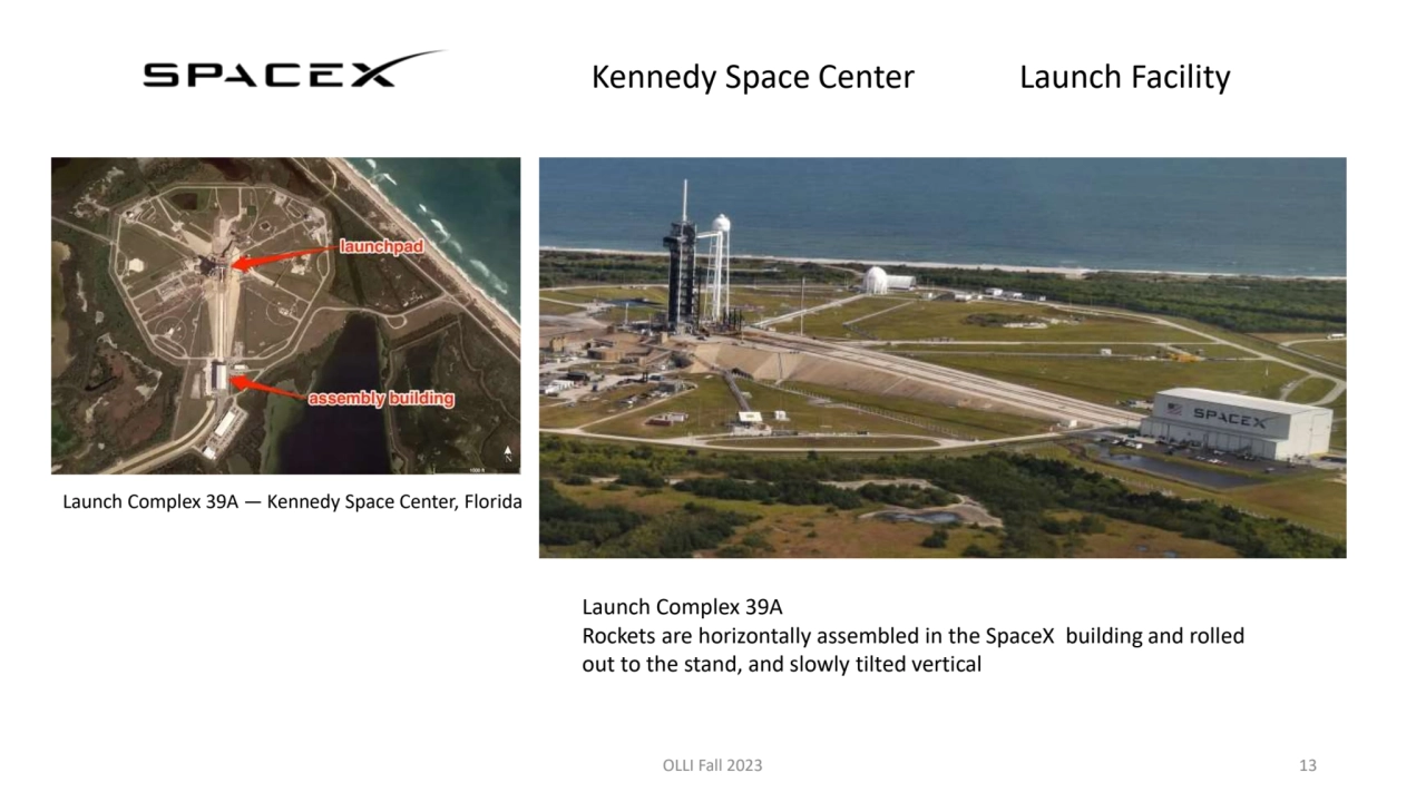 Kennedy Space Center Launch Facility
OLLI Fall 2023 13
Launch Complex 39A — Kennedy Space Center,…