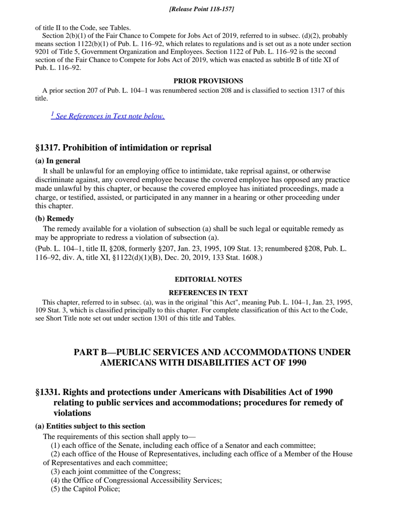 of title II to the Code, see Tables.
Section 2(b)(1) of the Fair Chance to Compete for Jobs Act of…