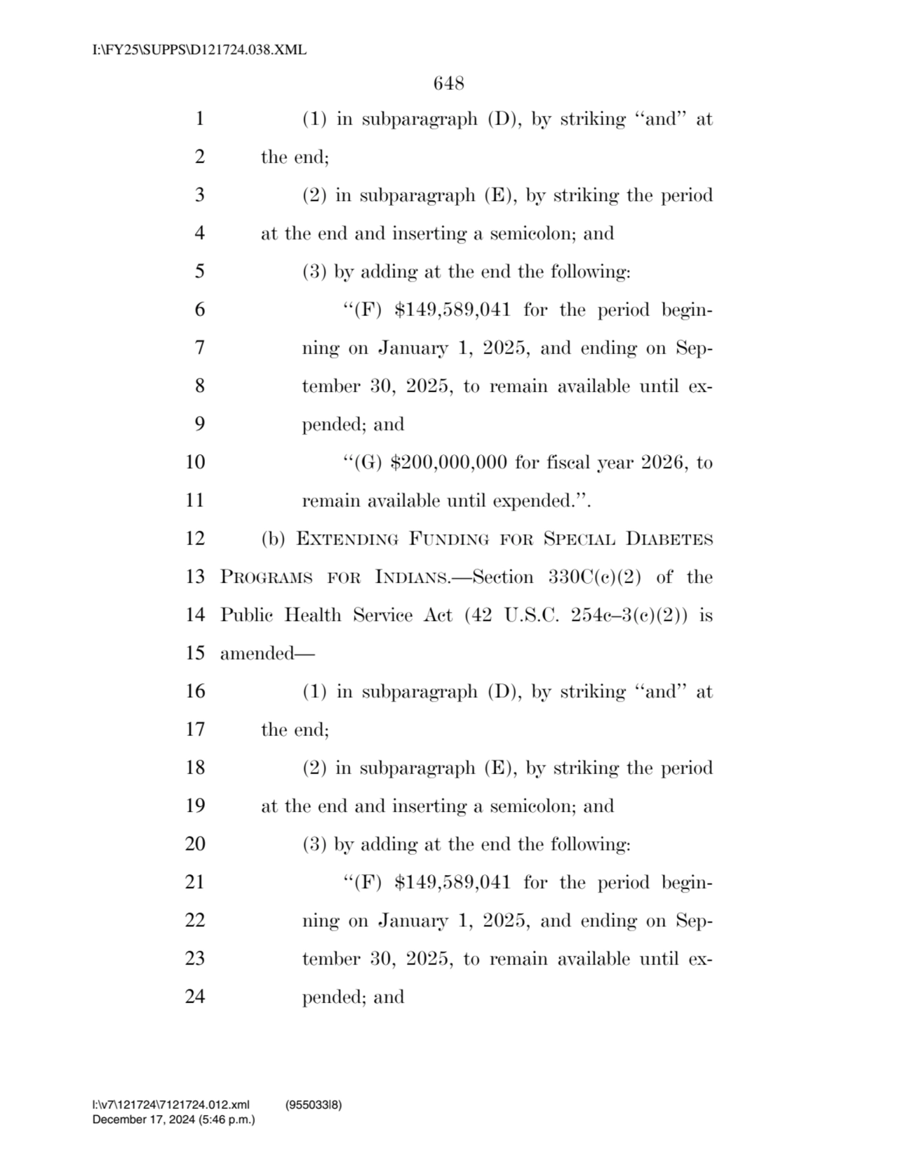 648 
1 (1) in subparagraph (D), by striking ‘‘and’’ at 
2 the end; 
3 (2) in subparagraph (E), b…