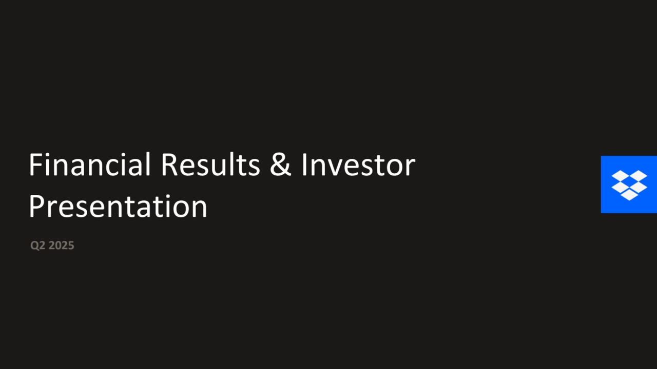 Financial Results & Investor 
Presentation
Q2 2025