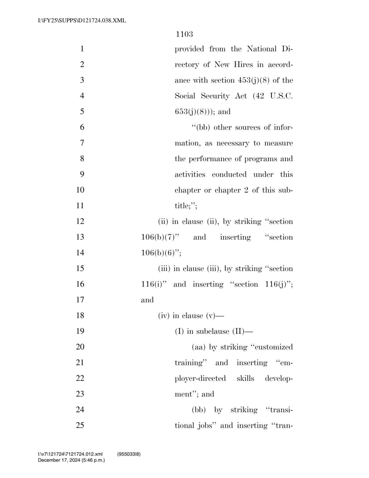 1103 
1 provided from the National Di2 rectory of New Hires in accord3 ance with section 453(j)(…