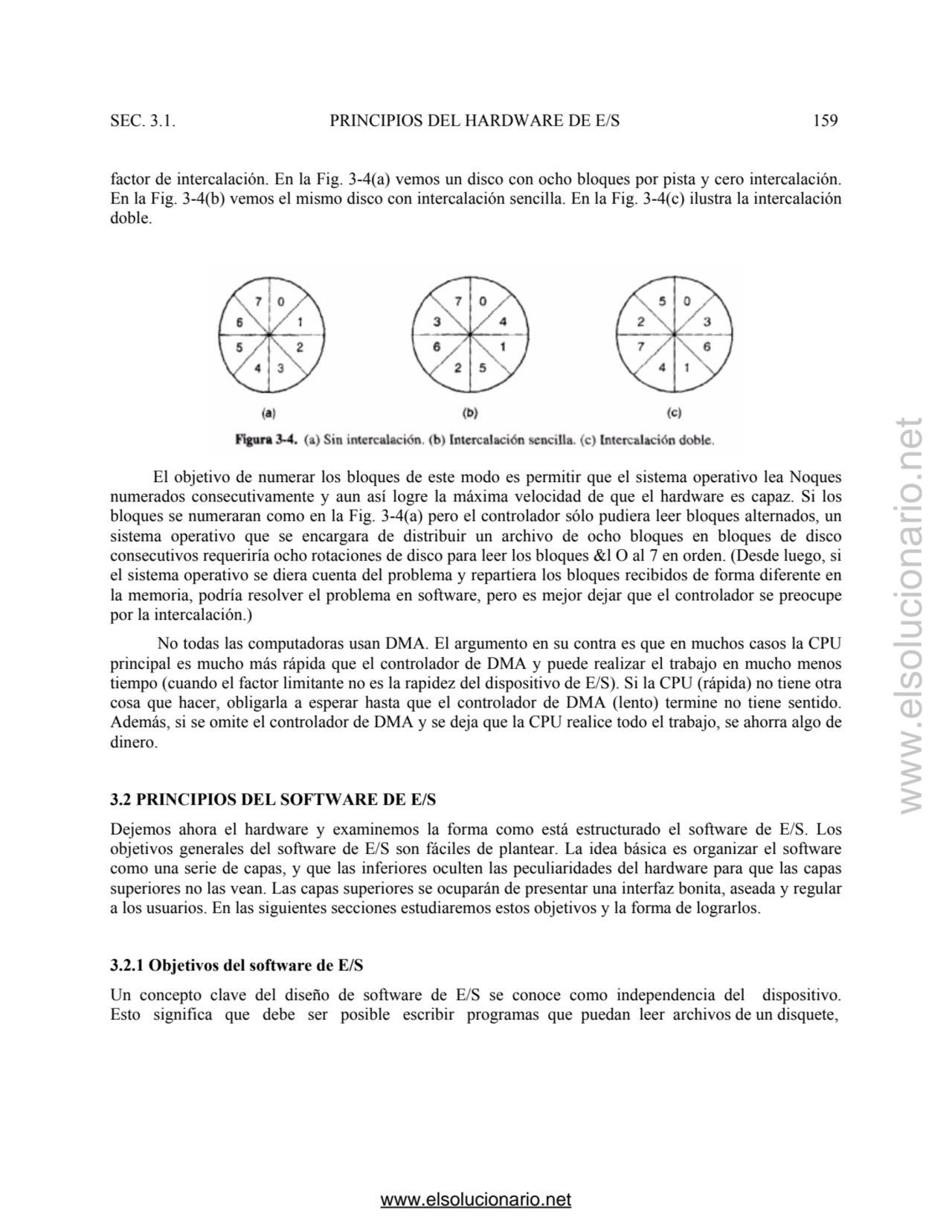 SEC. 3.1. PRINCIPIOS DEL HARDWARE DE E/S 159 
factor de intercalación. En la Fig. 3-4(a) vemos un …