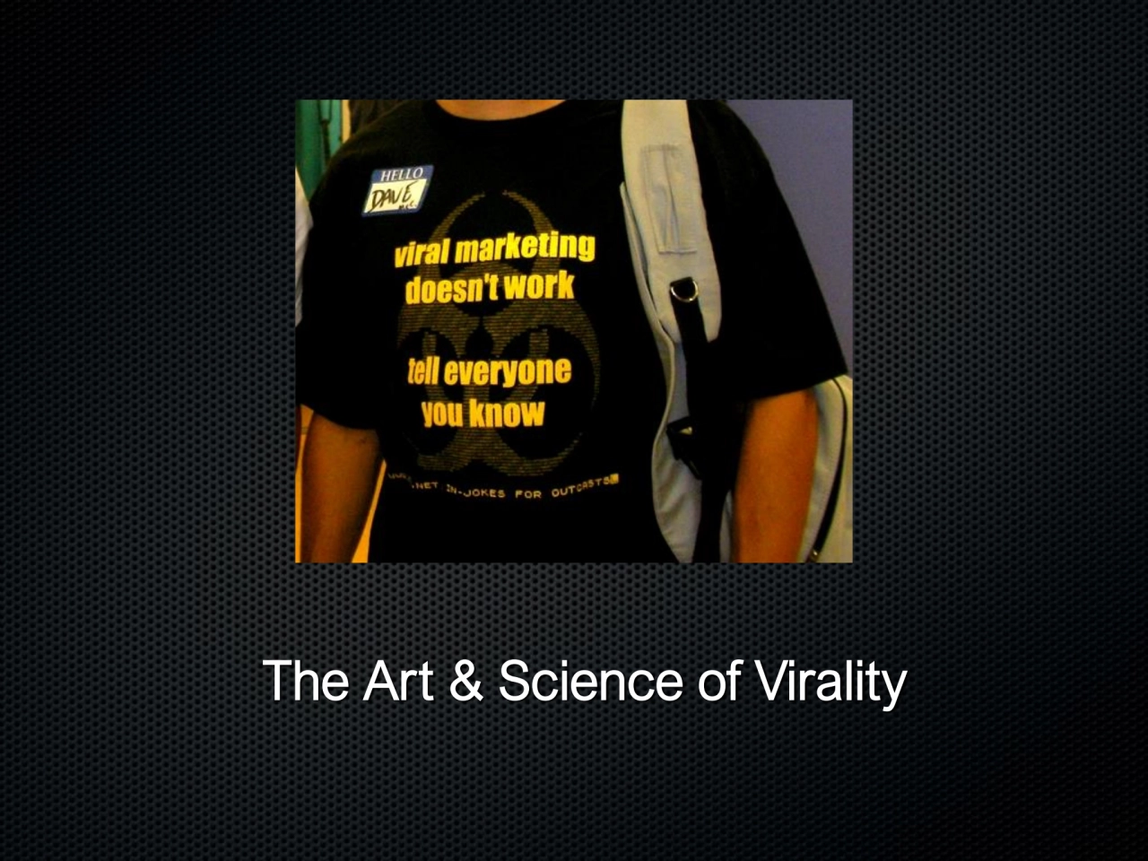 The Art & Science of Virality in Web Applications