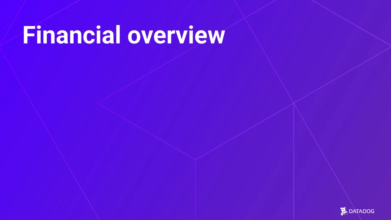 Financial overview