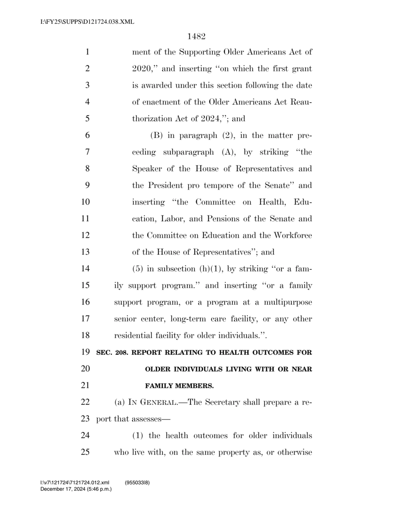 1482 
1 ment of the Supporting Older Americans Act of 
2 2020,’’ and inserting ‘‘on which the fir…