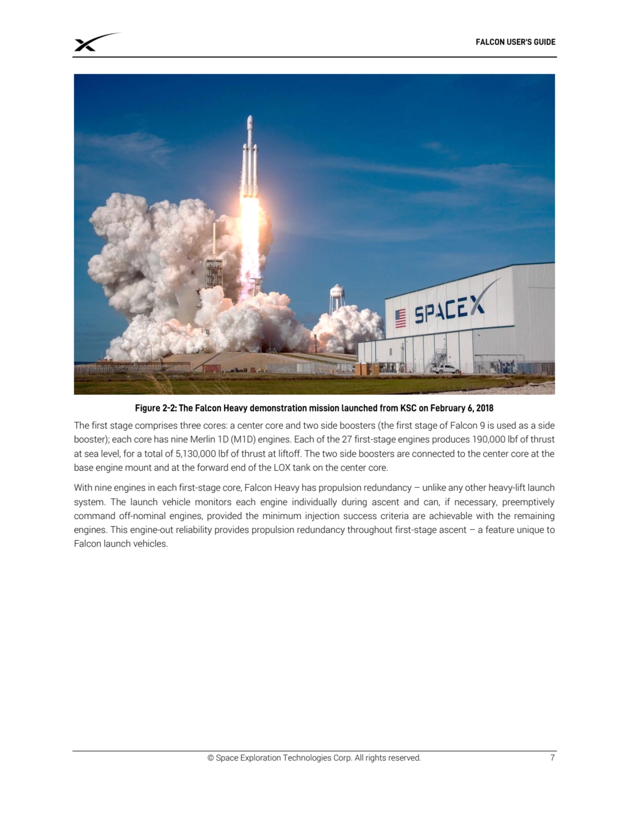 © Space Exploration Technologies Corp. All rights reserved. 7
The first stage comprises three core…