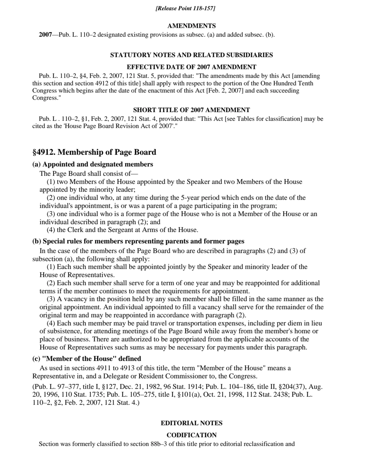 AMENDMENTS
2007—Pub. L. 110–2 designated existing provisions as subsec. (a) and added subsec. (b).…