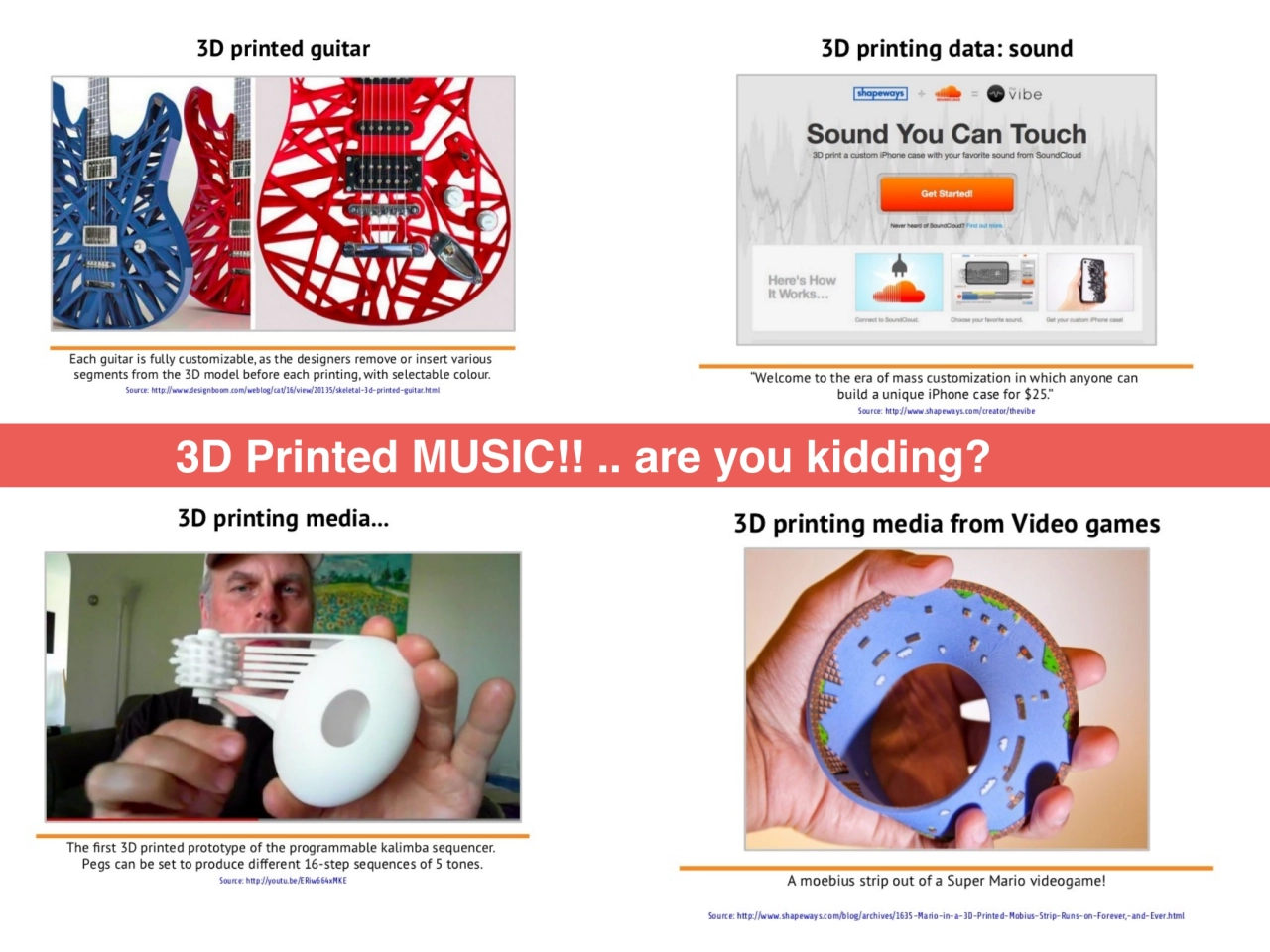 3D Printed MUSIC!! .. are you kidding?