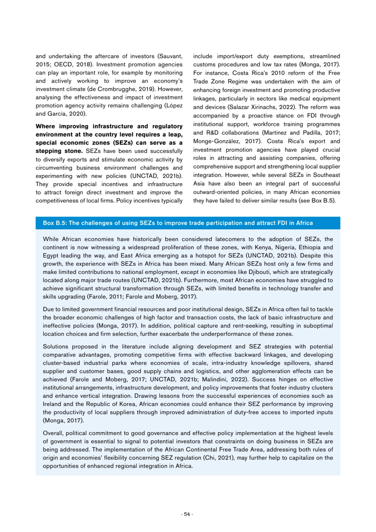 - 54 -
and undertaking the aftercare of investors (Sauvant, 
2015; OECD, 2018). Investment promot…