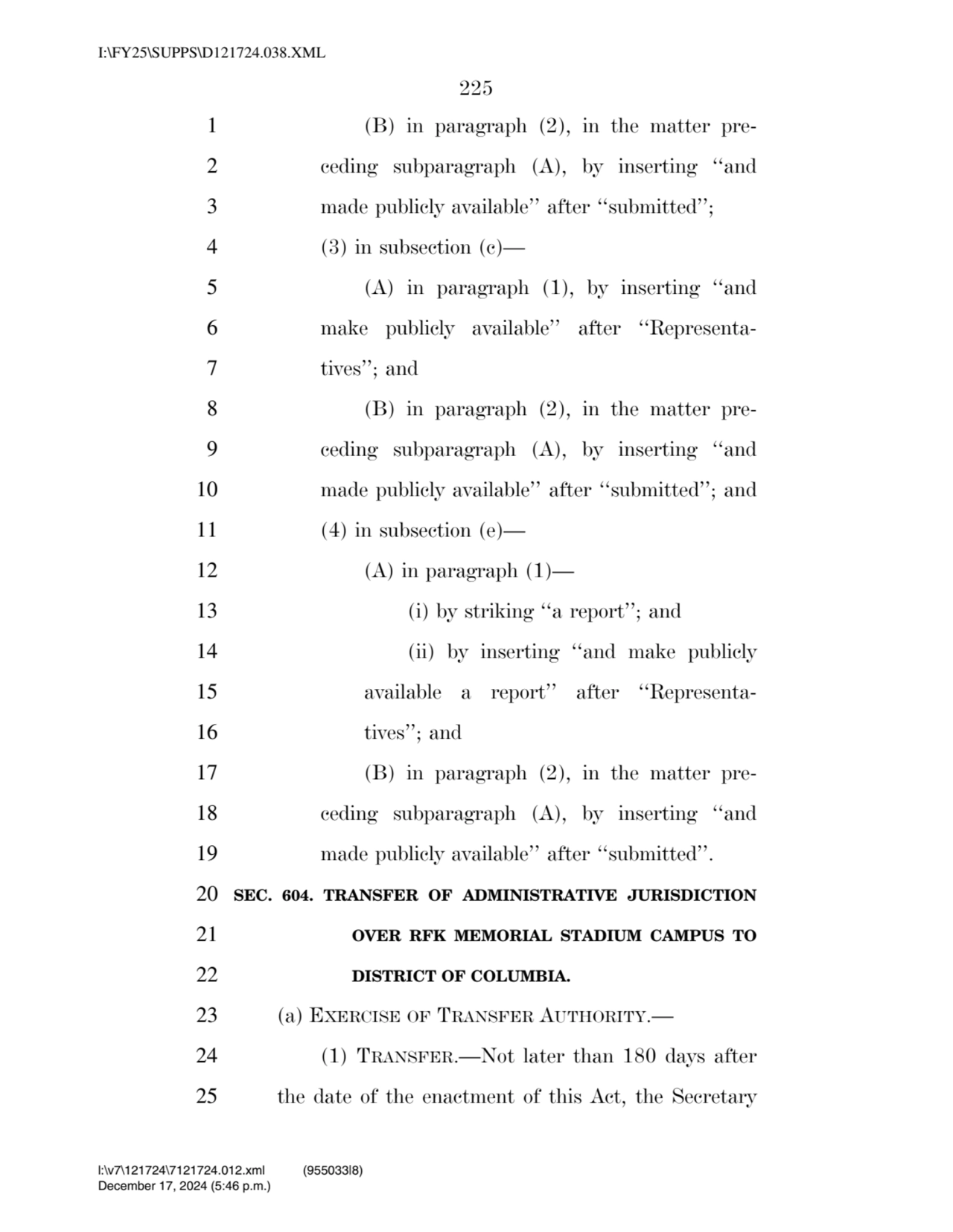 225 
1 (B) in paragraph (2), in the matter pre2 ceding subparagraph (A), by inserting ‘‘and 
3 m…