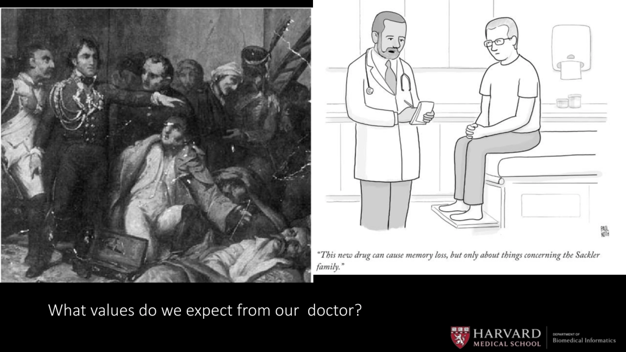 What values do we expect from our doctor?