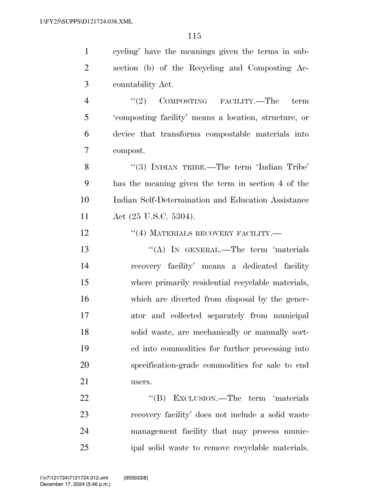 115 
1 cycling’ have the meanings given the terms in sub2 section (b) of the Recycling and Compos…