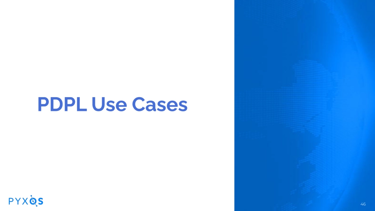 PDPL Use Cases
B
a
46