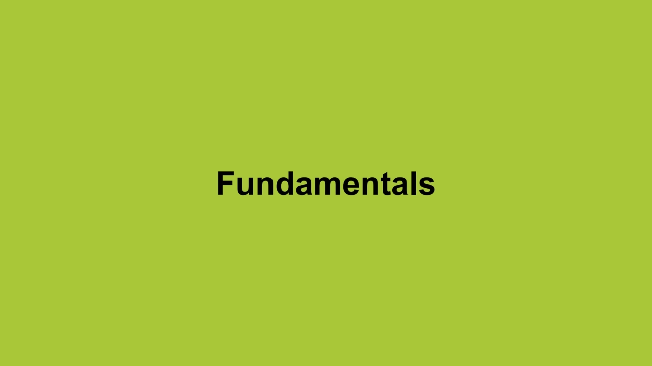 Fundamentals