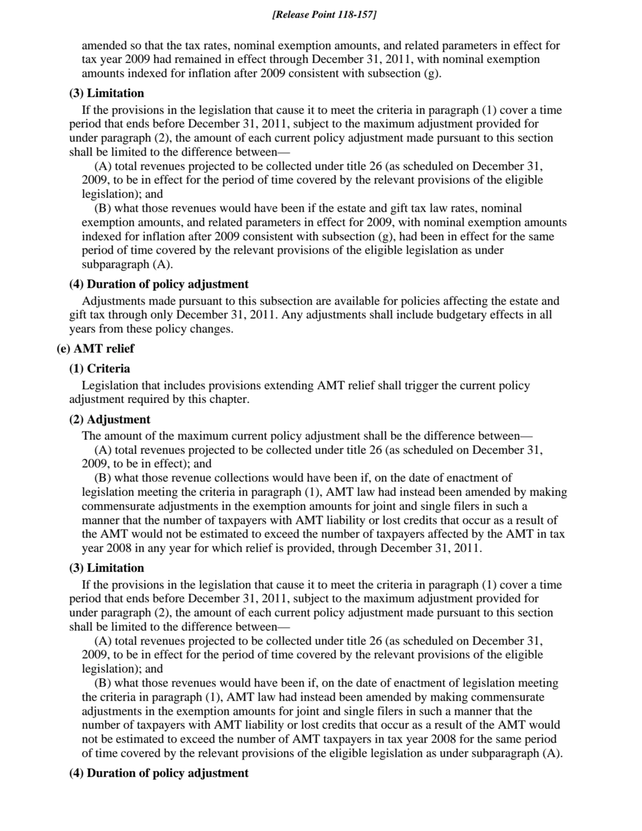 amended so that the tax rates, nominal exemption amounts, and related parameters in effect for
tax…