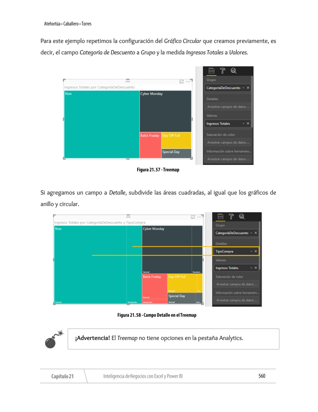 Para este ejemplo repetimos la configuración del Gráfico Circular que creamos previamente, es 
dec…