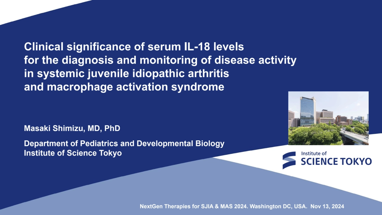 Clinical significance of serum IL-18 levels 
for the diagnosis and monitoring of disease activity 