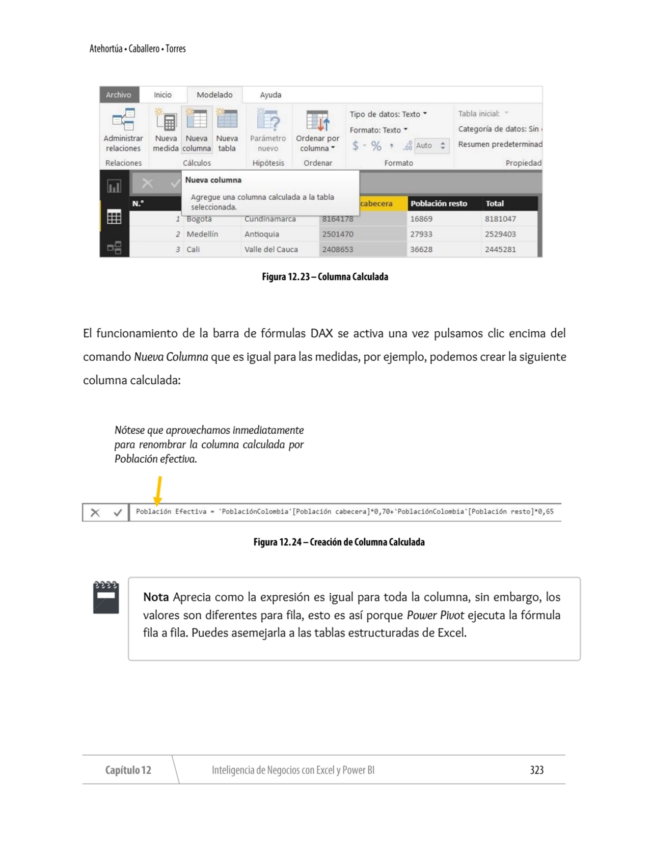 El funcionamiento de la barra de fórmulas DAX se activa una vez pulsamos clic encima del 
comando …