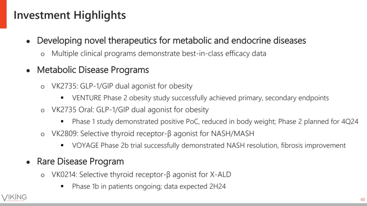 Investment Highlights
● Developing novel therapeutics for metabolic and endocrine diseases
ဝ Mult…