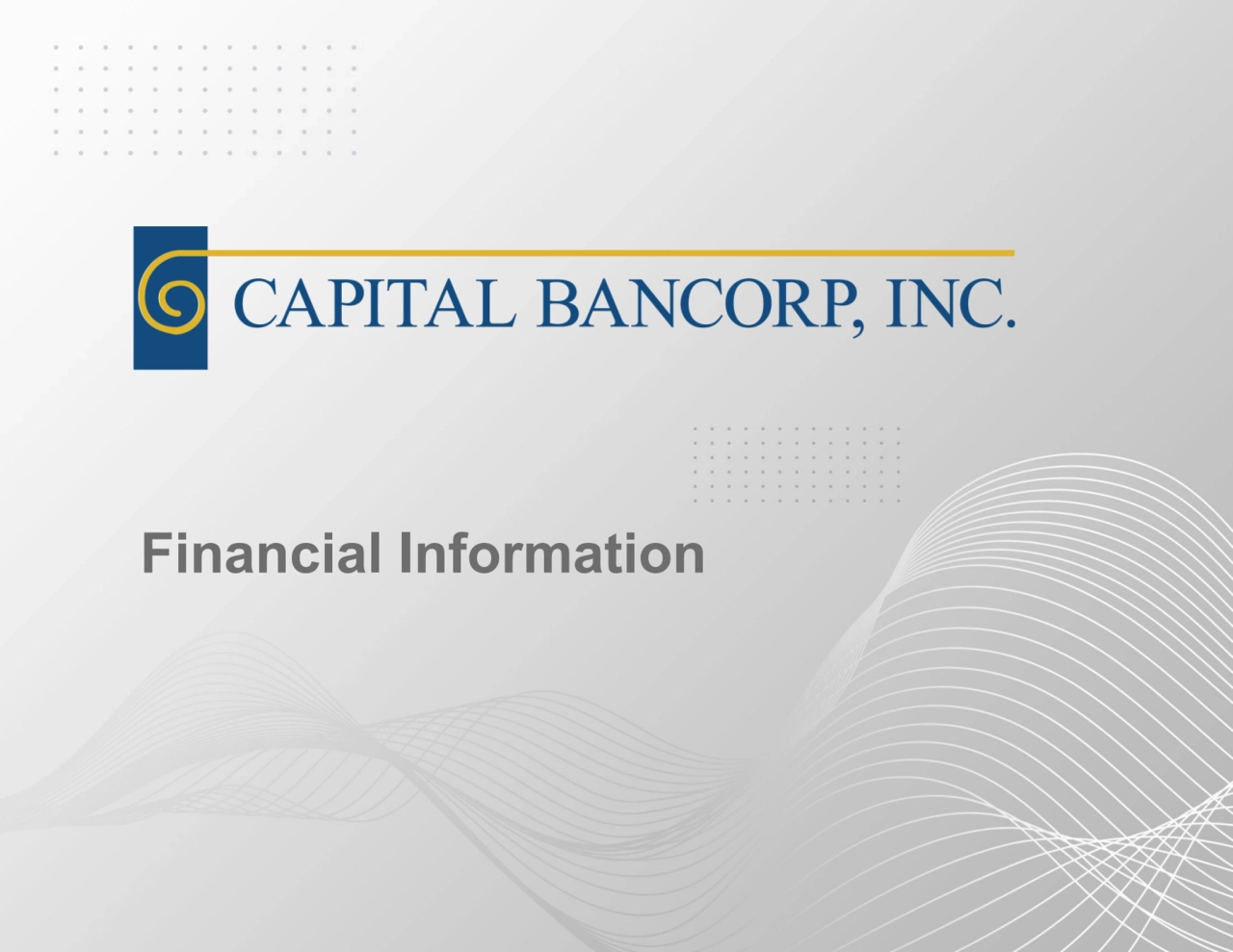 Financial Information