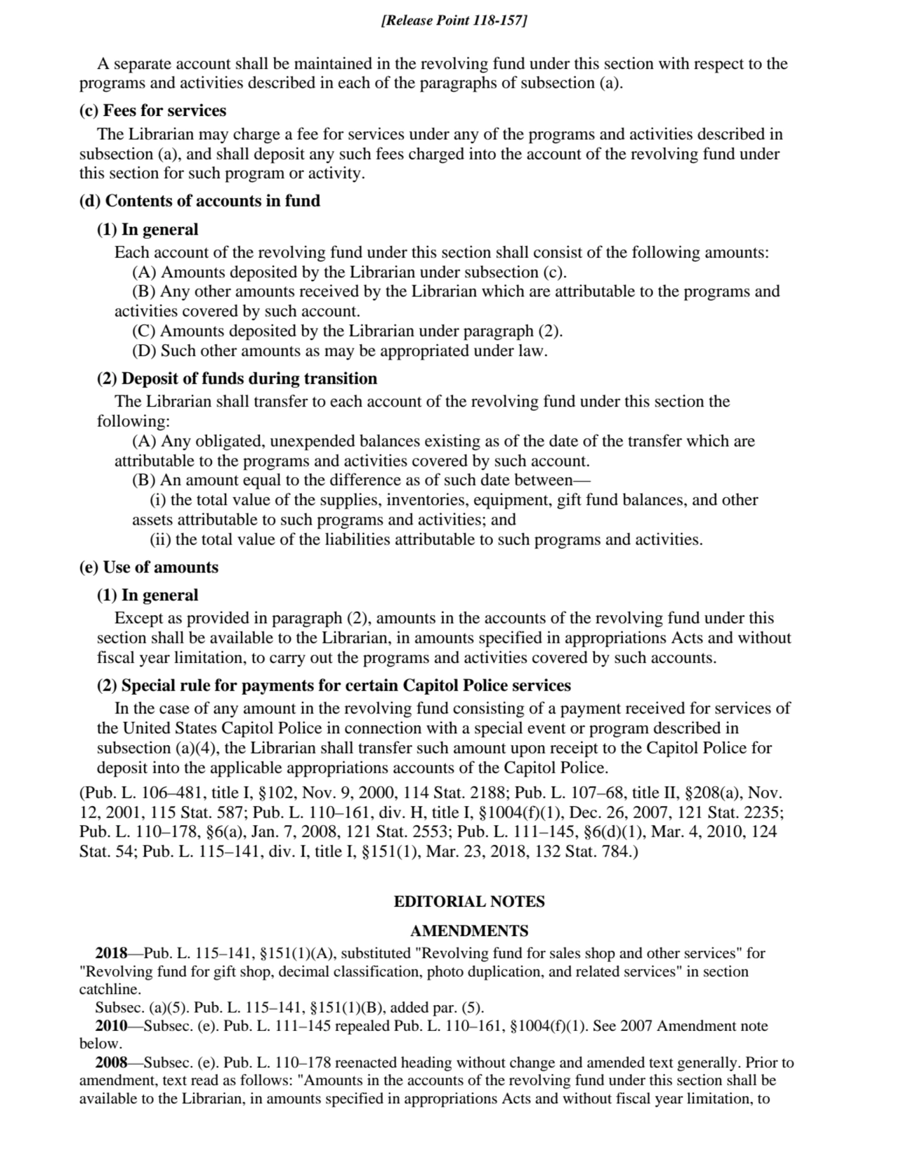 A separate account shall be maintained in the revolving fund under this section with respect to the…