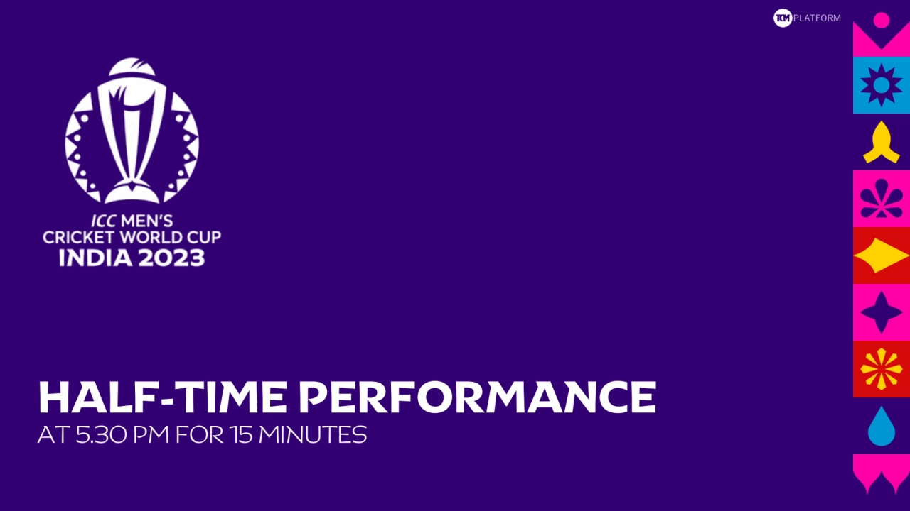 HALF-TIME PERFORMANCE 
AT 5.30 PM FOR 15 MINUTES