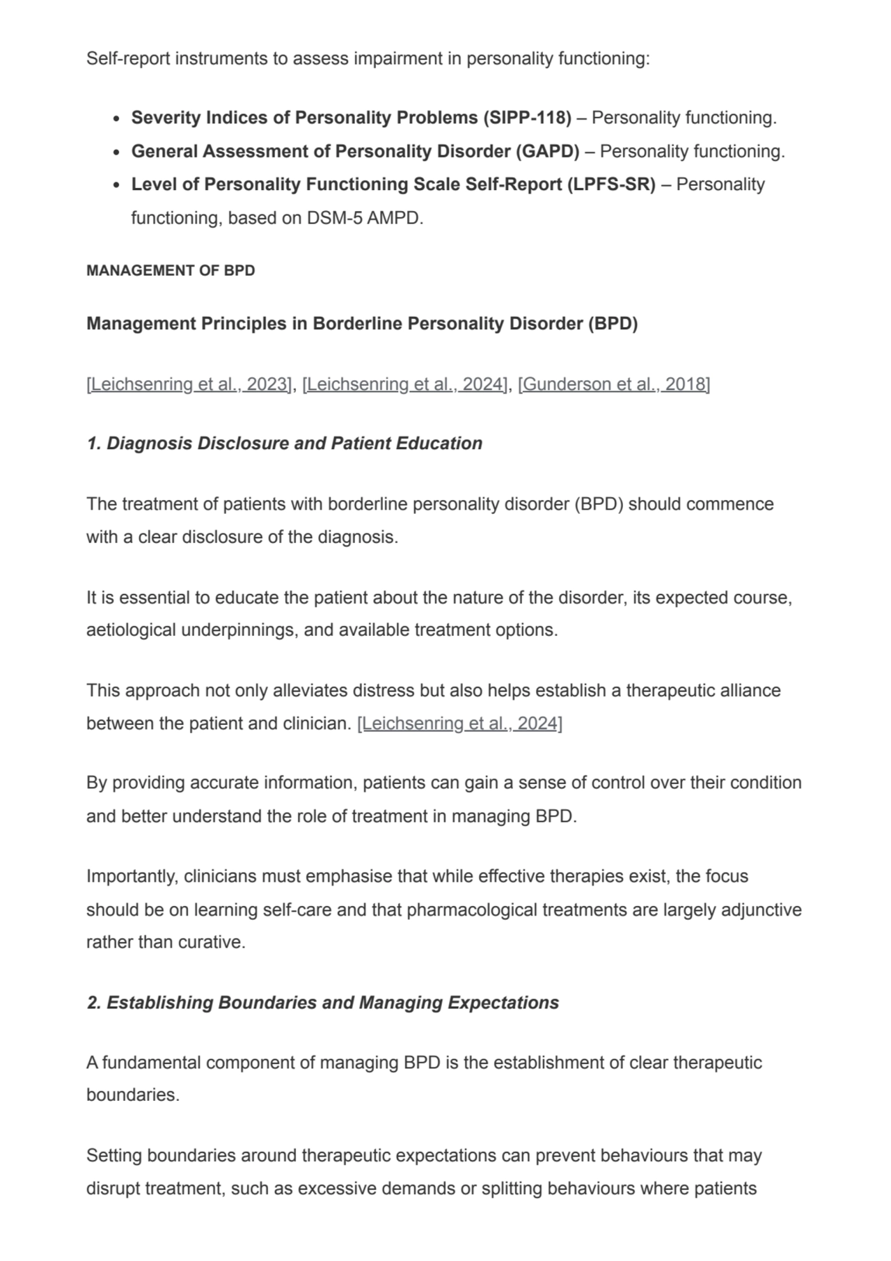 Self-report instruments to assess impairment in personality functioning:
Severity Indices of Perso…