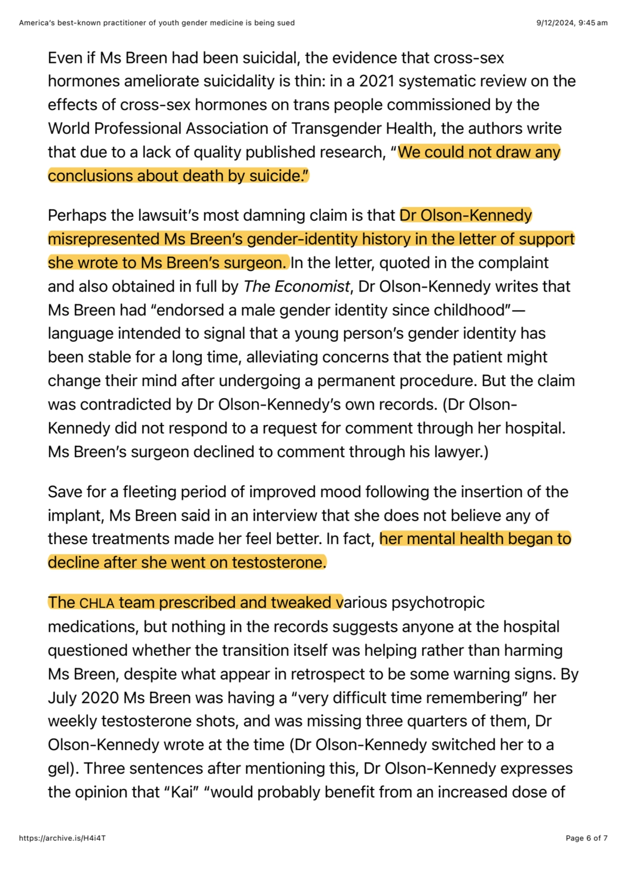 America’s best-known practitioner of youth gender medicine is being sued 9/12/2024, 9:45 am
https:…