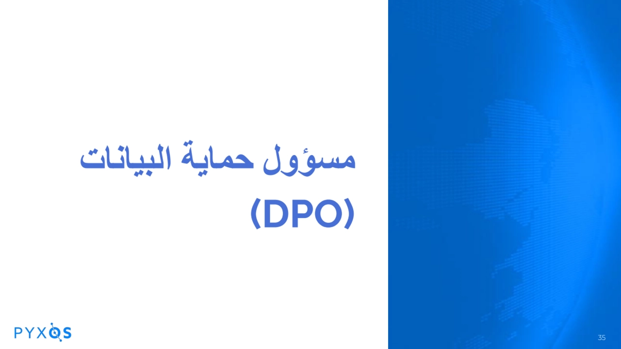 مسؤول حمایة البیانات
(DPO)
35