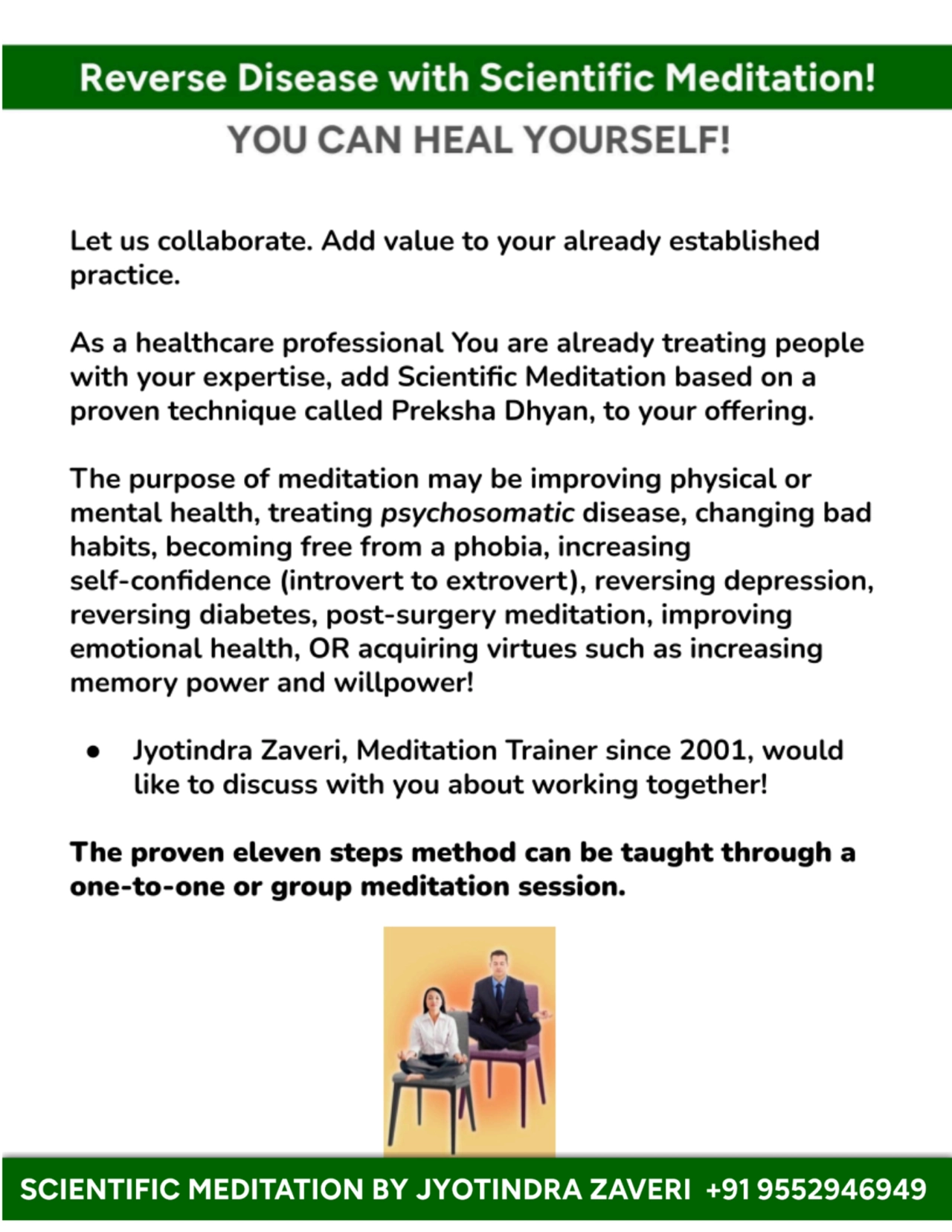 Healthcare Professionals! Let us collaborate. Scientific Meditation by Jyotindra Zaveri - Page 2