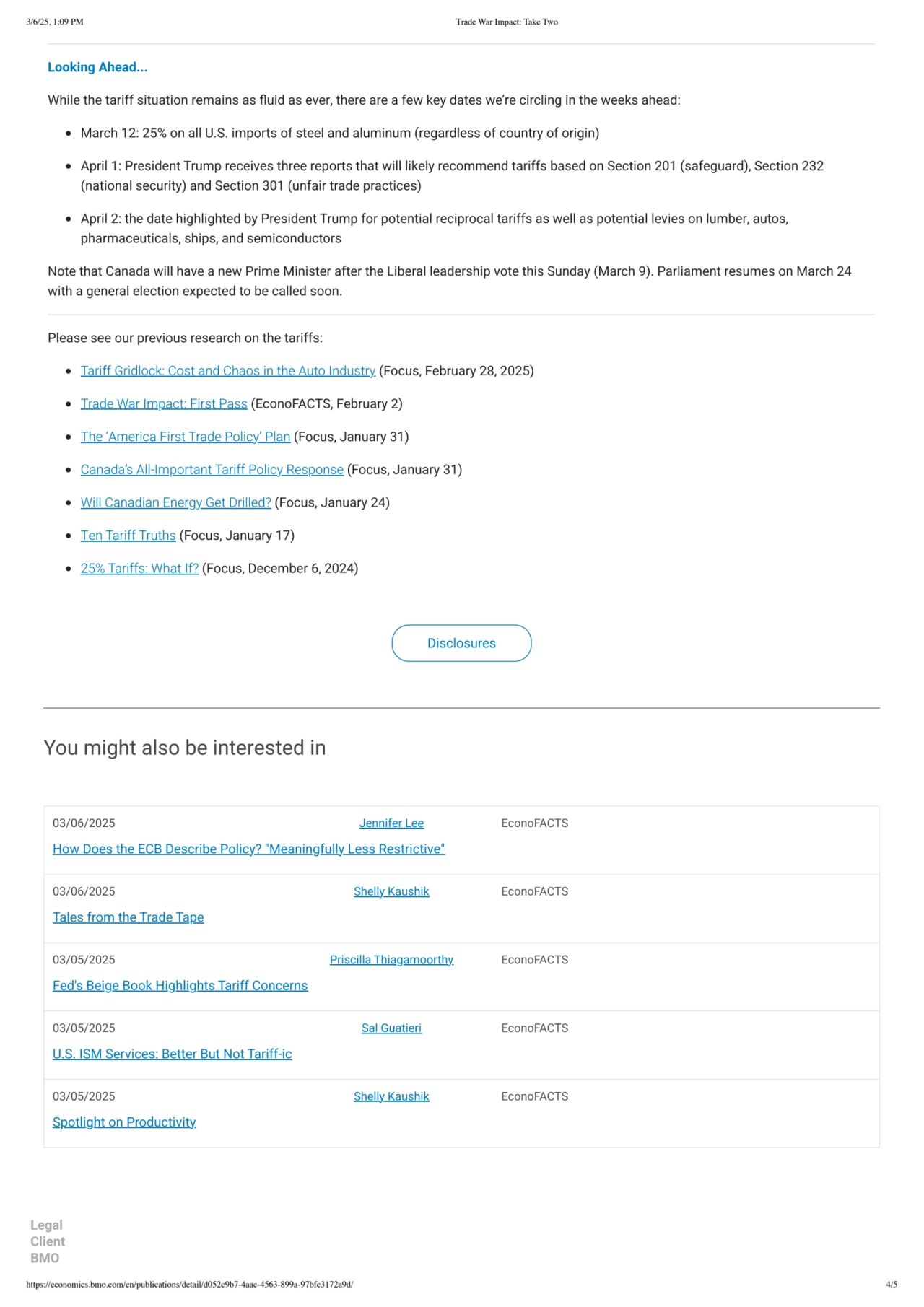 Looking Ahead...
While the tari situation remains as uid as ever, there are a few key dates we’re …