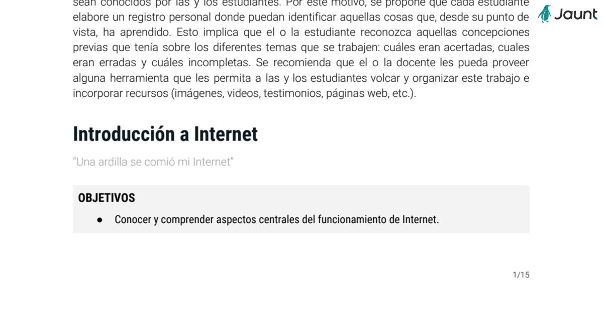 Gua para docentes | Redes e Internet