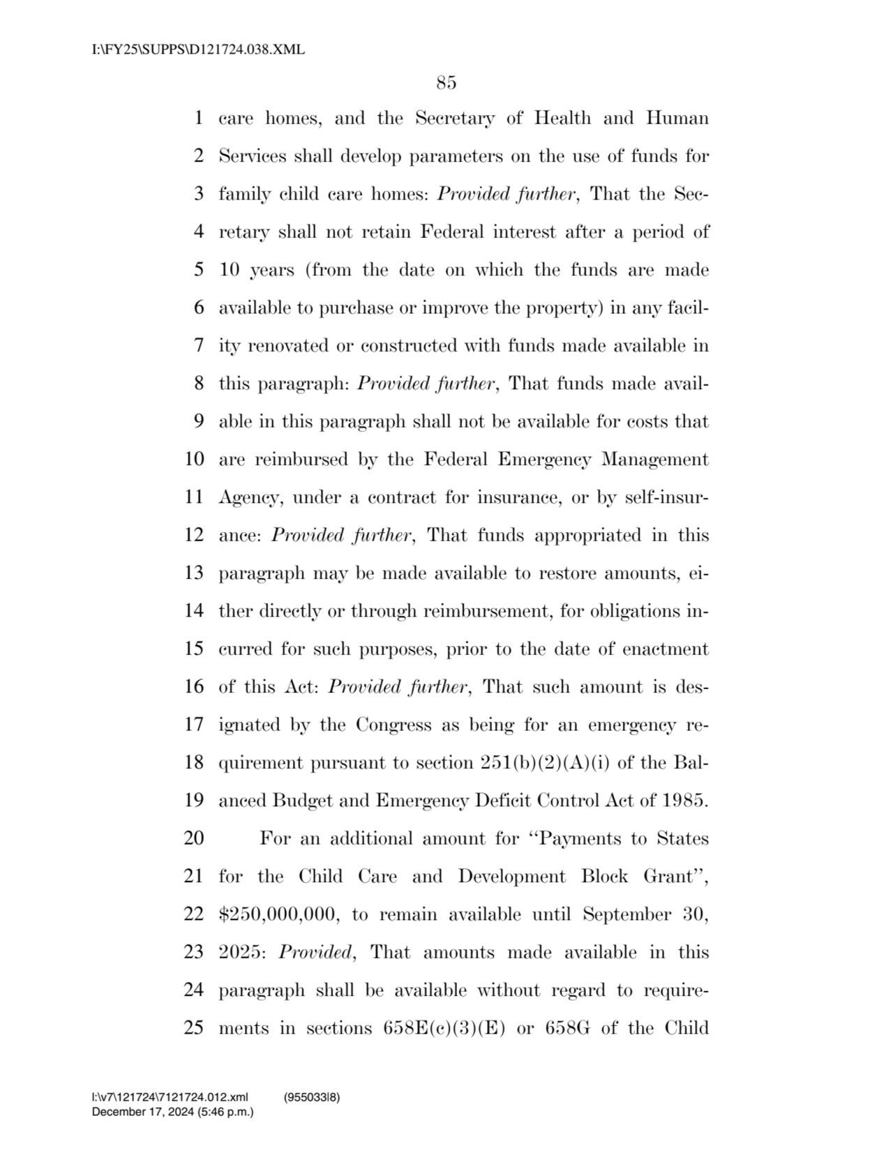 85 
1 care homes, and the Secretary of Health and Human 
2 Services shall develop parameters on t…