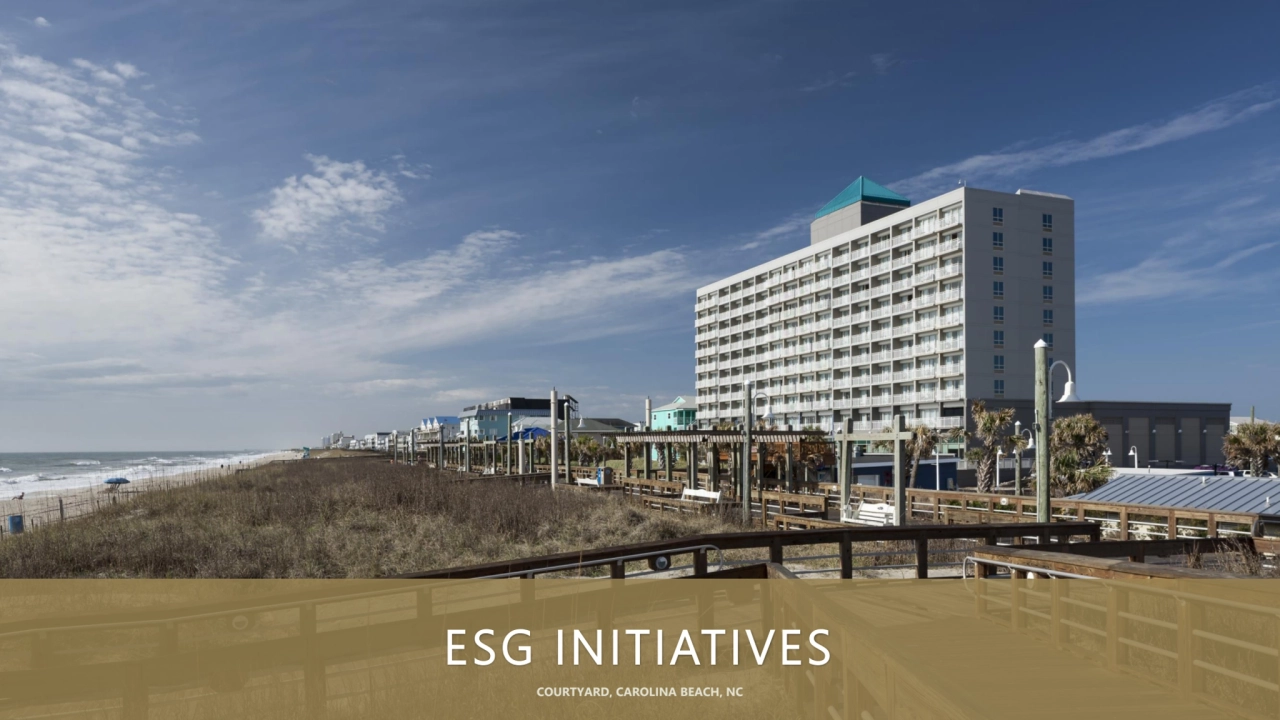 ESG INITIATIVES
COURTYARD, CAROLINA BEACH, NC