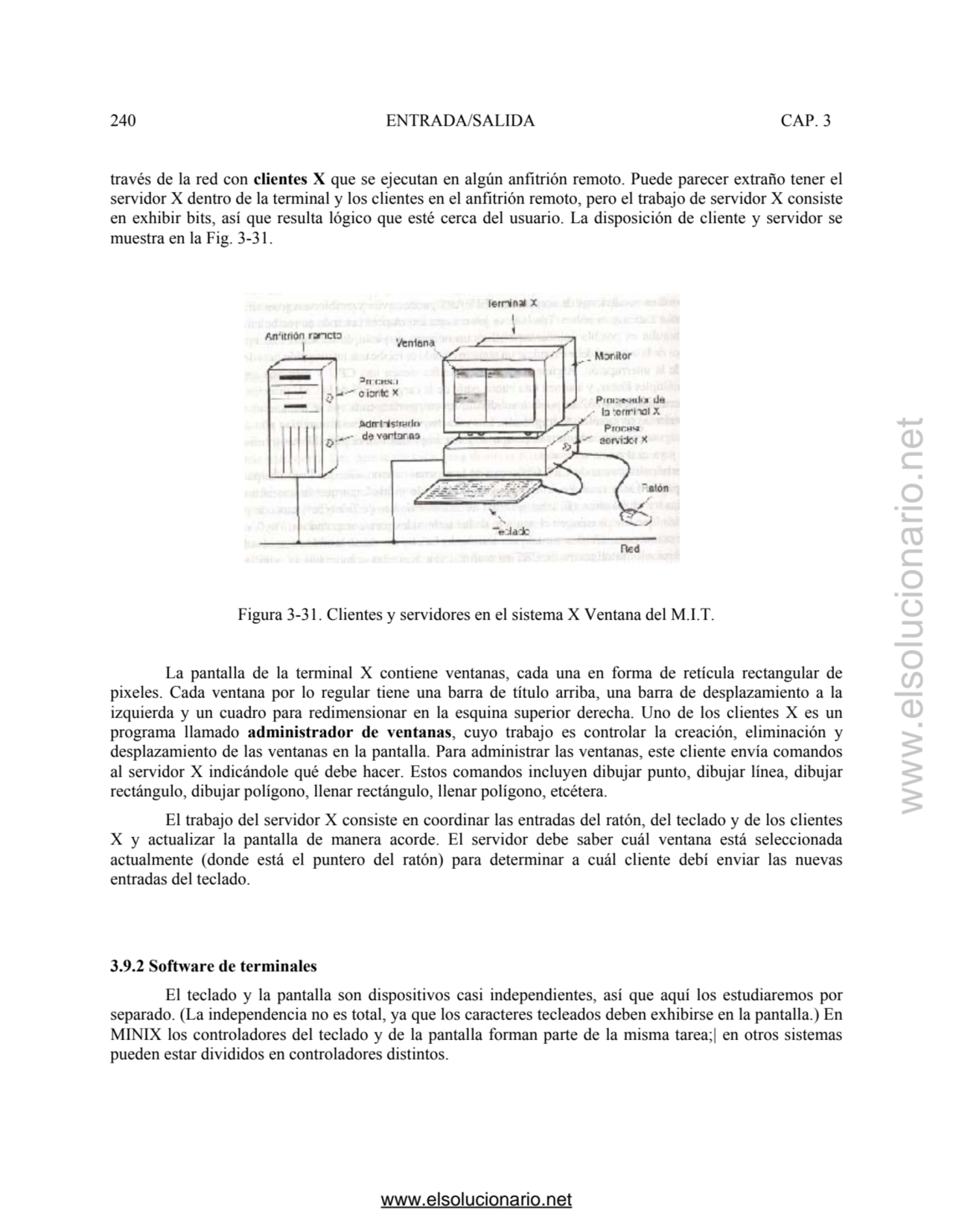 240 ENTRADA/SALIDA CAP. 3 
través de la red con clientes X que se ejecutan en algún anfitrión remo…