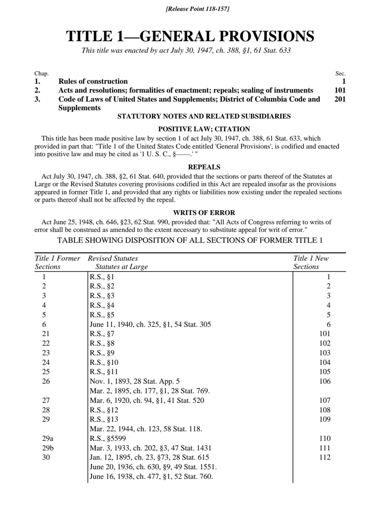 Title 1 -- General Provisions