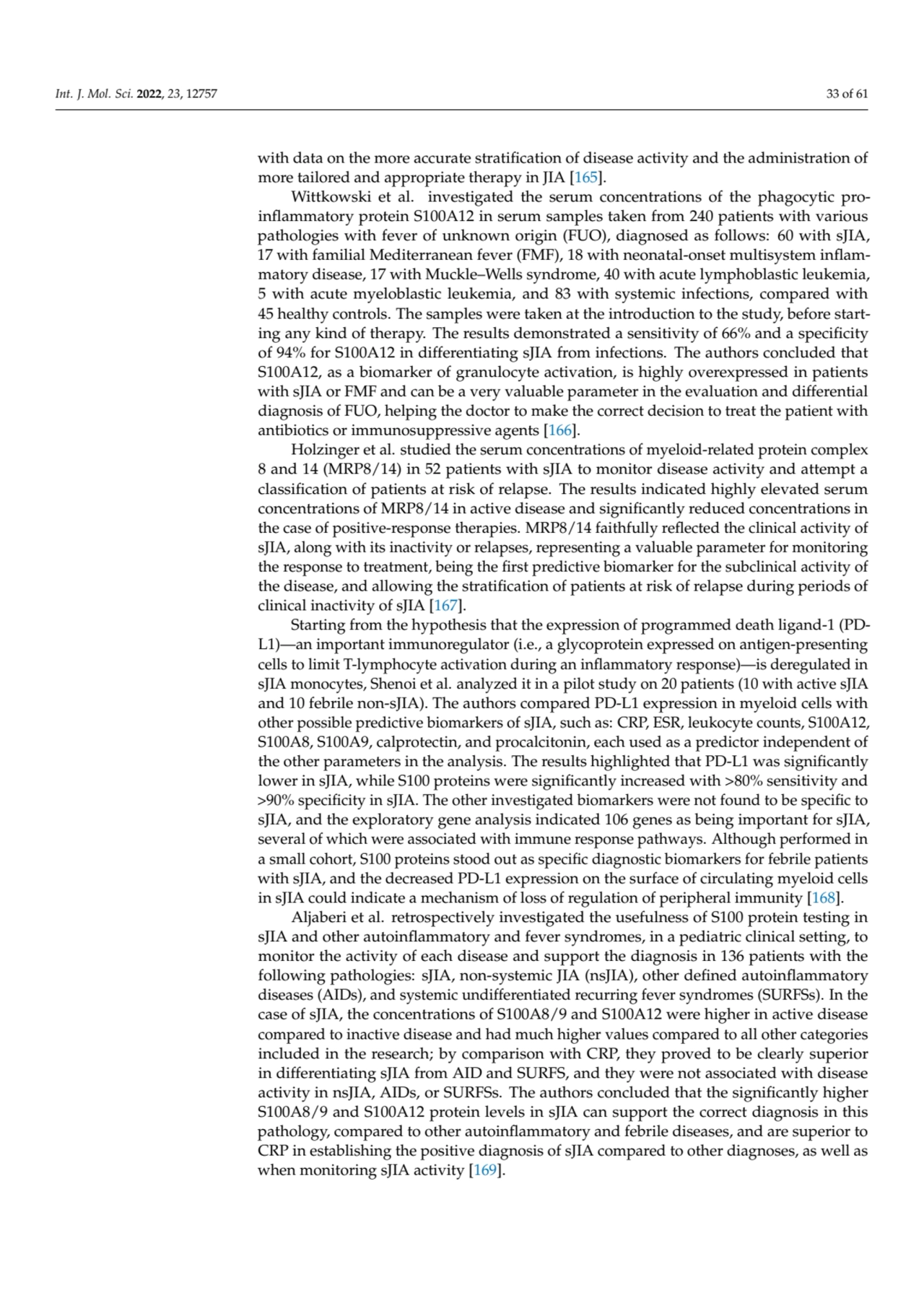 Int. J. Mol. Sci. 2022, 23, 12757 33 of 61
with data on the more accurate stratification of diseas…