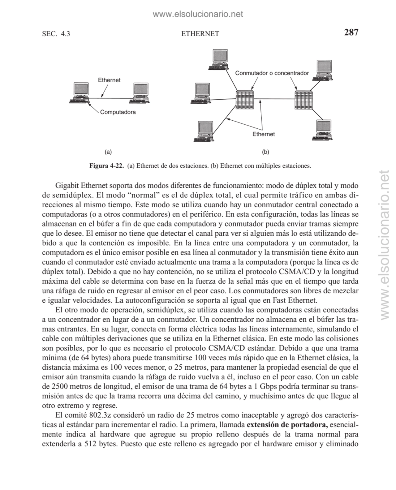 ETHERNET
Gigabit Ethernet soporta dos modos diferentes de funcionamiento: modo de dúplex total y m…