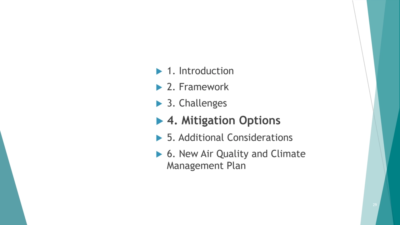  1. Introduction
 2. Framework
 3. Challenges
 4. Mitigation Options
 5. Additional Consid…