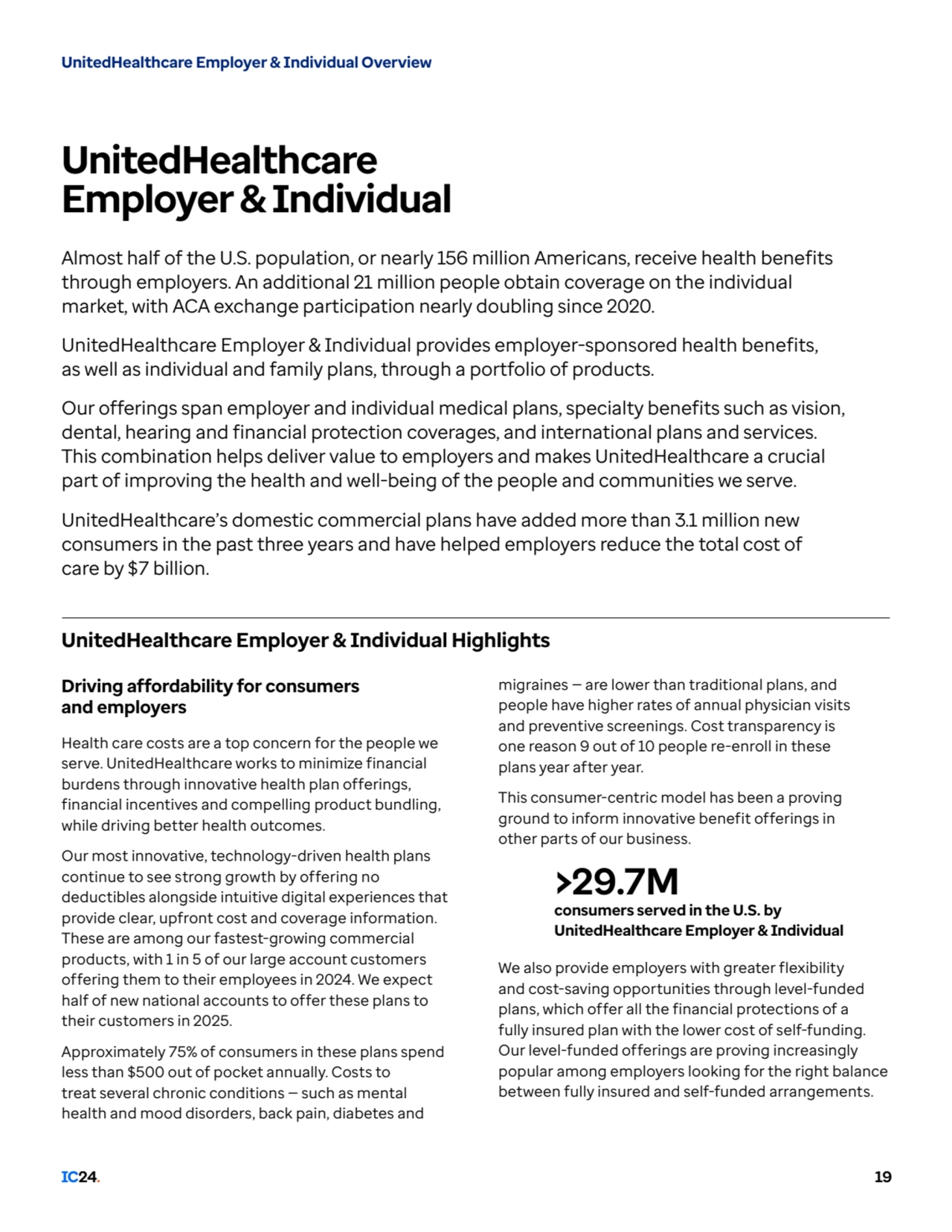 UnitedHealthcare Employer & Individual Overview
UnitedHealthcare
Employer & Individual
Almost ha…