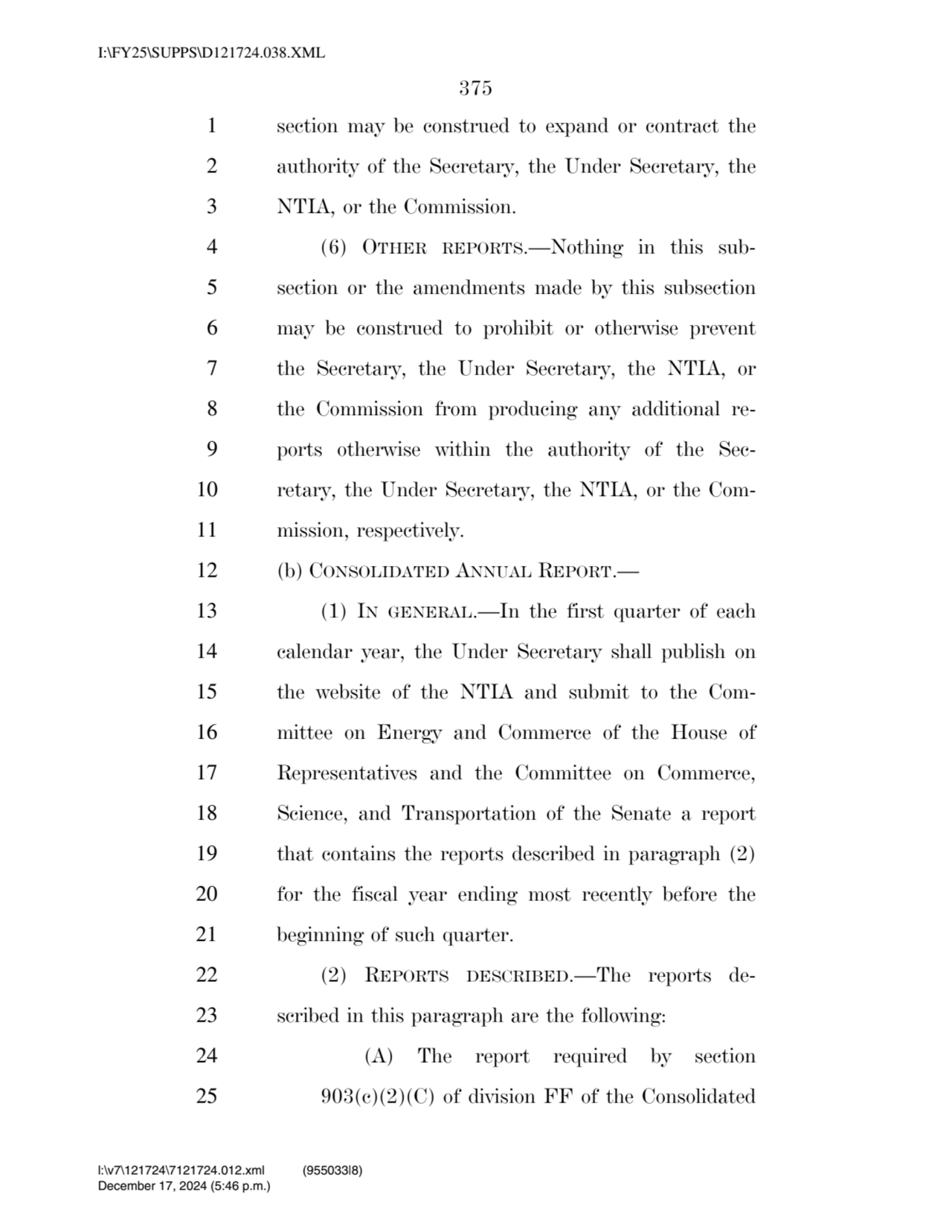 375 
1 section may be construed to expand or contract the 
2 authority of the Secretary, the Unde…