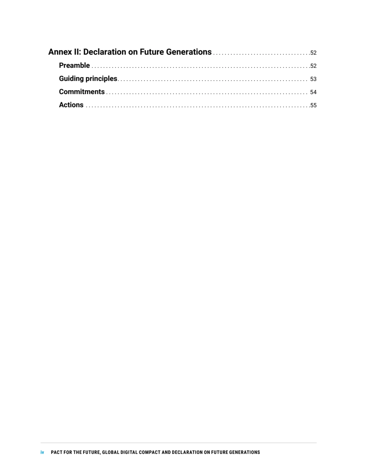 iv PACT FOR THE FUTURE, GLOBAL DIGITAL COMPACT AND DECLARATION ON FUTURE GENERATIONS
Annex II: Dec…