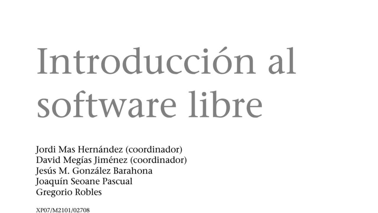 Introducción al software libre