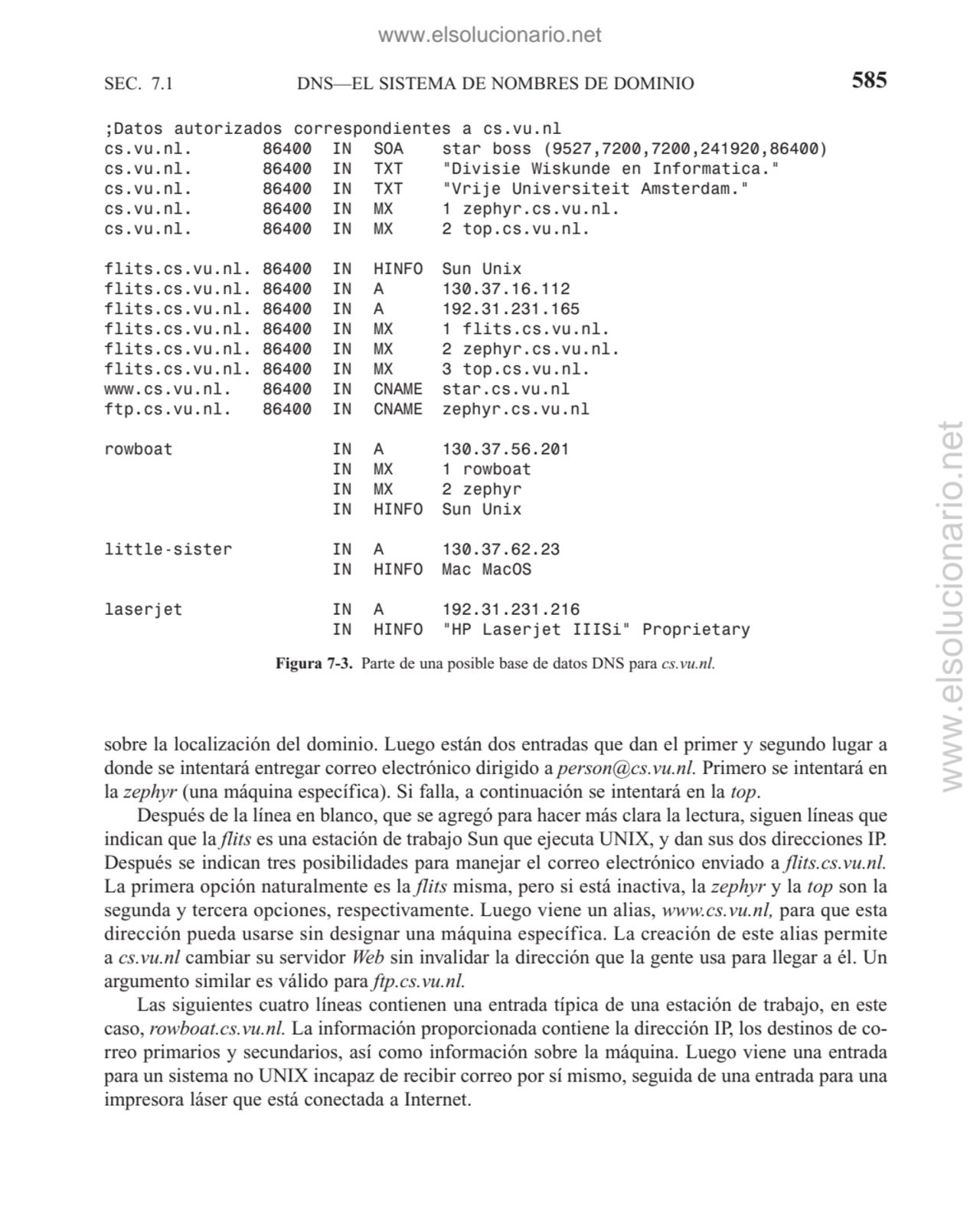 DNS—EL SISTEMA DE NOMBRES DE DOMINIO
sobre la localización del dominio. Luego están dos entradas q…
