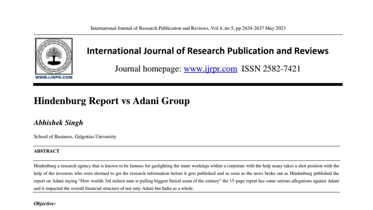 Analyzing Adani Group's Market Fall