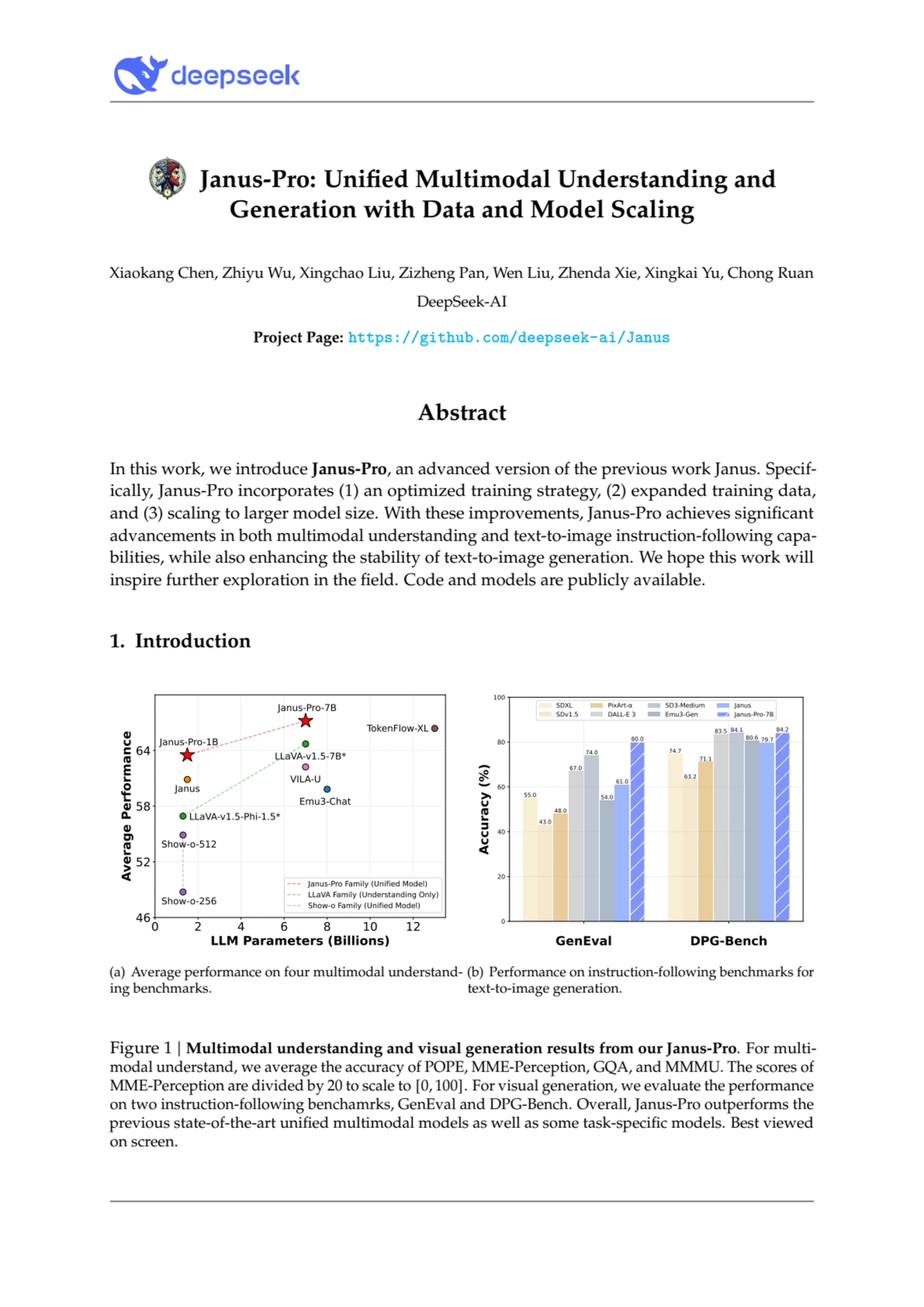 Janus-Pro: Unified Multimodal Understanding and
Generation with Data and Model Scaling
Xiaokang C…