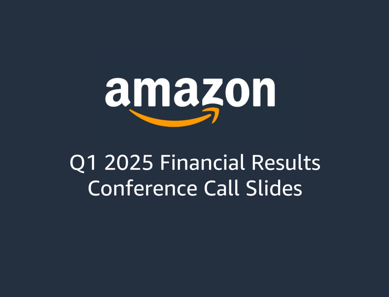 Q1 2025 Financial Results 
Conference Call Slides