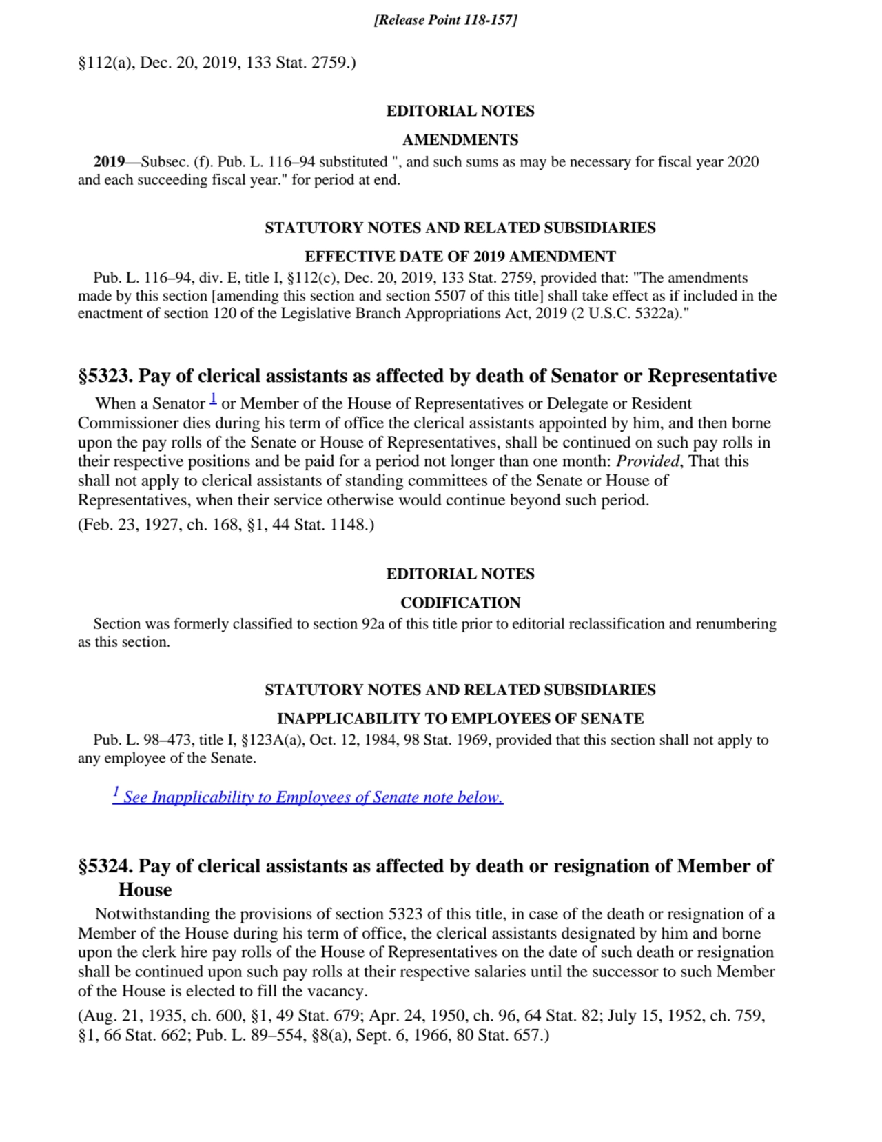 §112(a), Dec. 20, 2019, 133 Stat. 2759.)
EDITORIAL NOTES
AMENDMENTS
2019—Subsec. (f). Pub. L. 11…